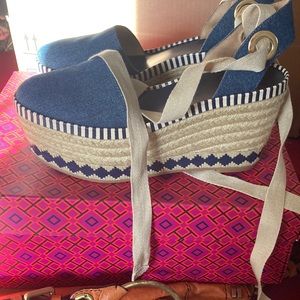 Tory Burch denim Espadrilles